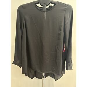 NWT Vince Camuto Black Blouse Women's size XS